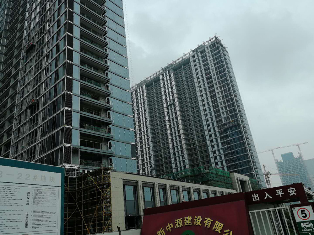 東部新城核心區A3-22#地塊正在安裝